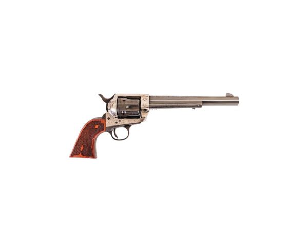 Cimarron Firearms Frontier With Old Silver Frame .45 LC 7.5 inch PP415LSFW 844234129546 1